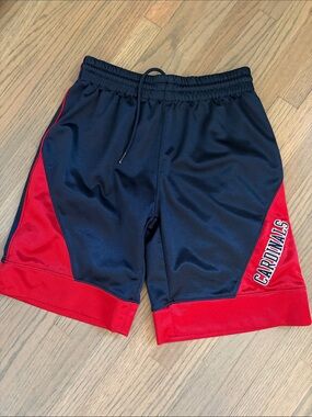 Kids Black and Red Cardinals Athletic Shorts 8/10
